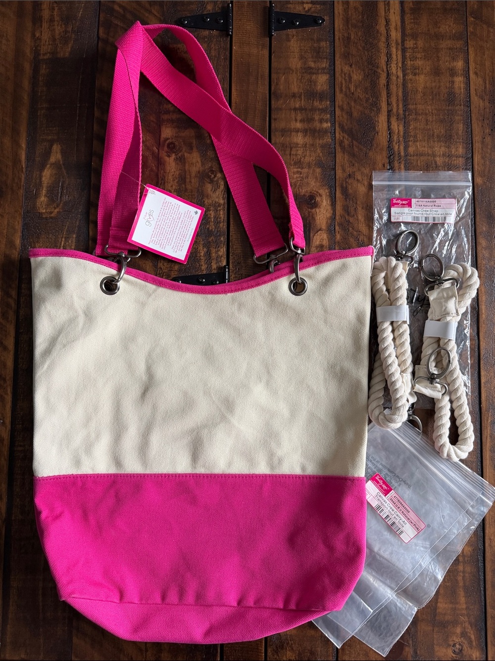 Thirty one Canvas Crew Carry All Tote - U R U + canvas crew strap rope